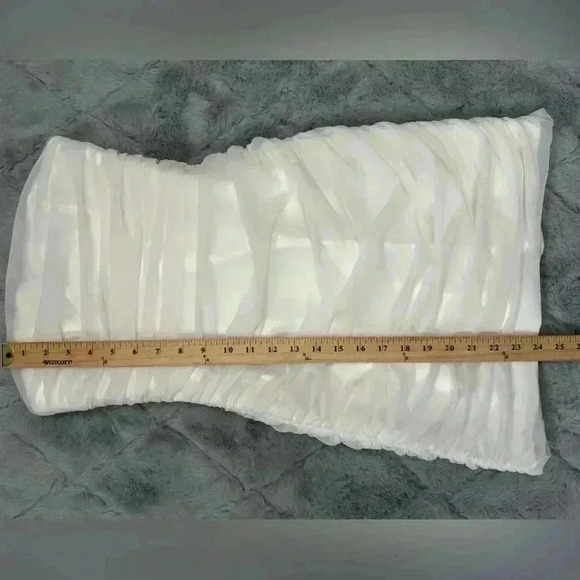 Revolve Majorelle Strapless White Tulle Mini Dress Size XS Party Resortwear - Picture 9 of 14